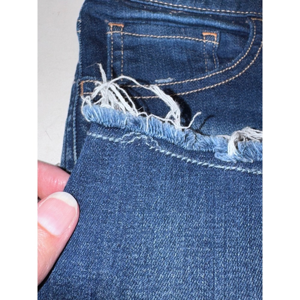 Daytrip Stretchy Refined Lynx Distressed Denim Cut Off Shorts Frayed Hem Size 28 - Picture 9 of 10